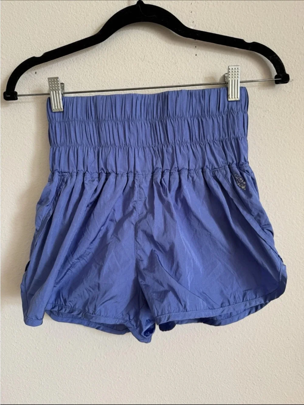 Free People Movement Way Home Purple Blue Workout Shorts size S